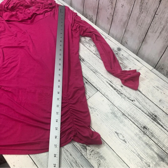 Gaiam Hooded Cowl Neck Ruched Side Top Extra Large - Picture 8 of 10